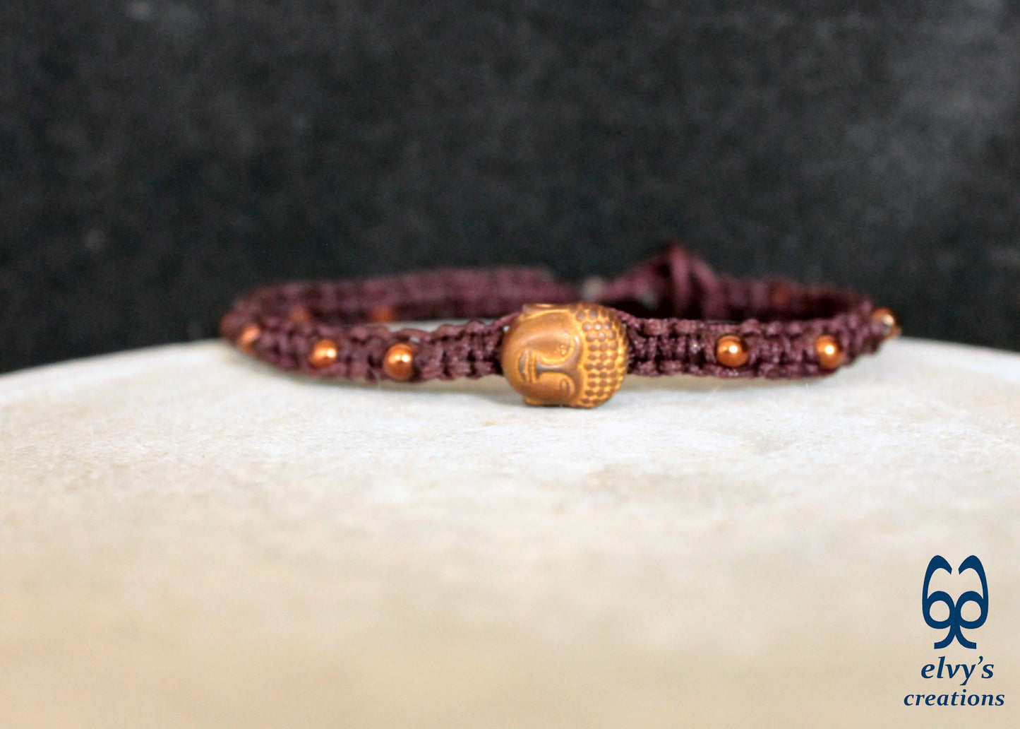 Handmade Macrame Bracelet, Gemstone Beaded Cuff, Unique Birthday Gift for Women and Men
