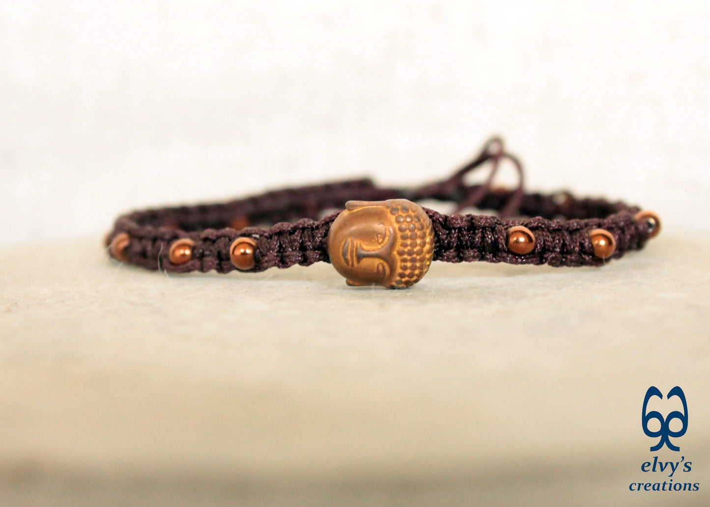 Handmade Macrame Bracelet, Gemstone Beaded Cuff, Unique Birthday Gift for Women and Men