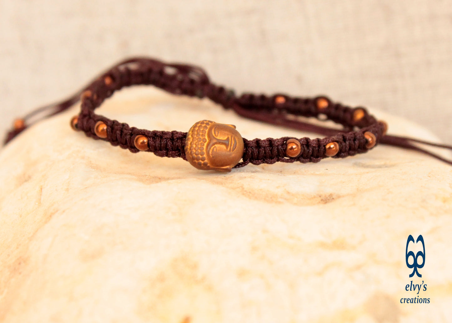 Handmade Macrame Bracelet, Gemstone Beaded Cuff, Unique Birthday Gift for Women and Men