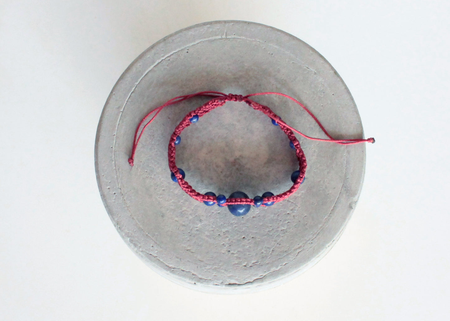 Handmade Macrame Bracelet, Gemstone Beaded Cuff, Unique Birthday Gift for Women