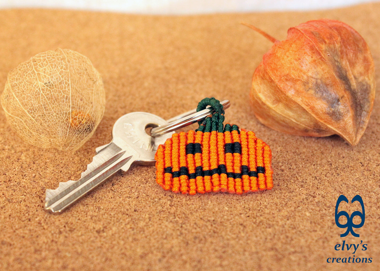 Handmade Macrame Key Chain, Housewarming Gift, Small Unique Gift for Woman and Man