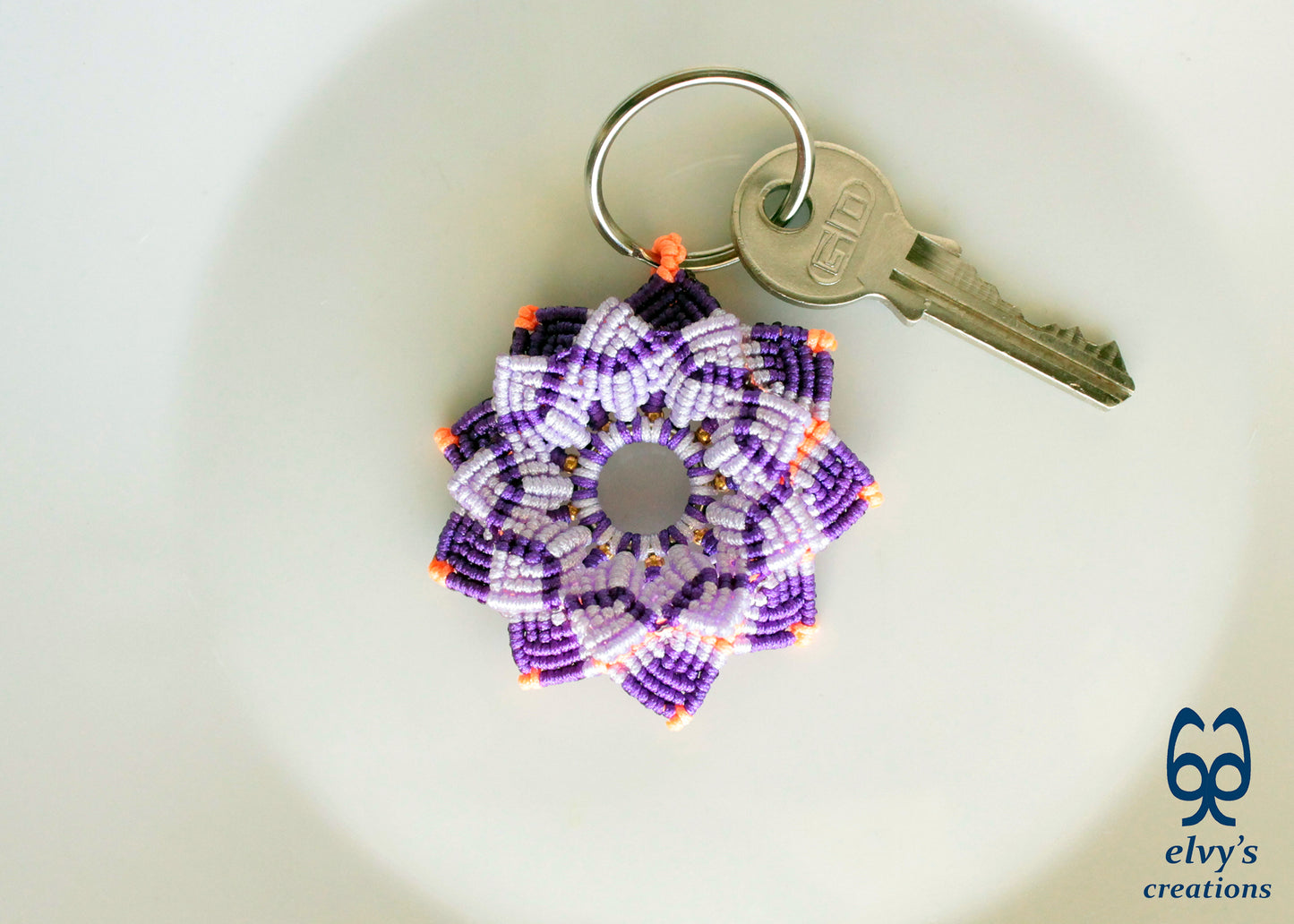 Handmade Macrame Key Chain, Housewarming Gift, Small Gift for Woman and Man