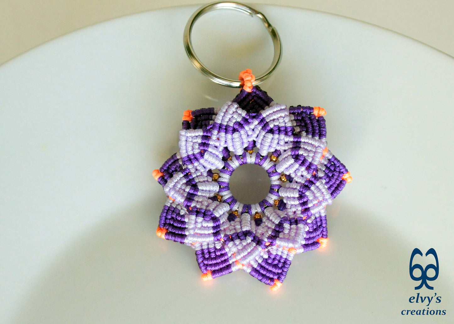 Handmade Macrame Key Chain, Housewarming Gift, Small Gift for Woman and Man