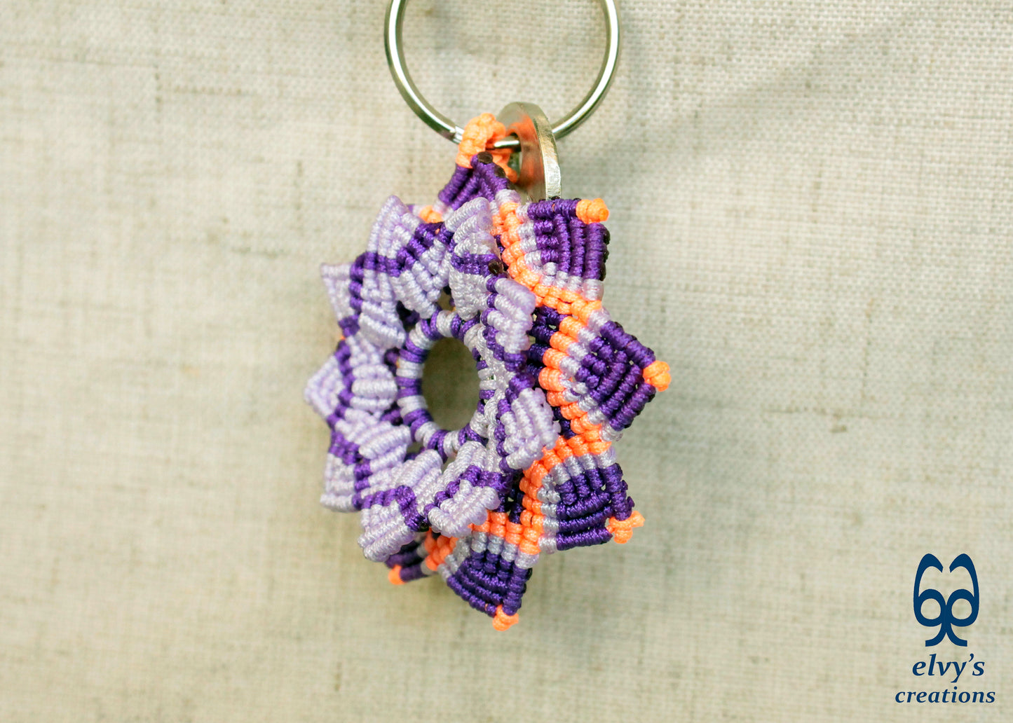 Handmade Macrame Key Chain, Housewarming Gift, Small Gift for Woman and Man