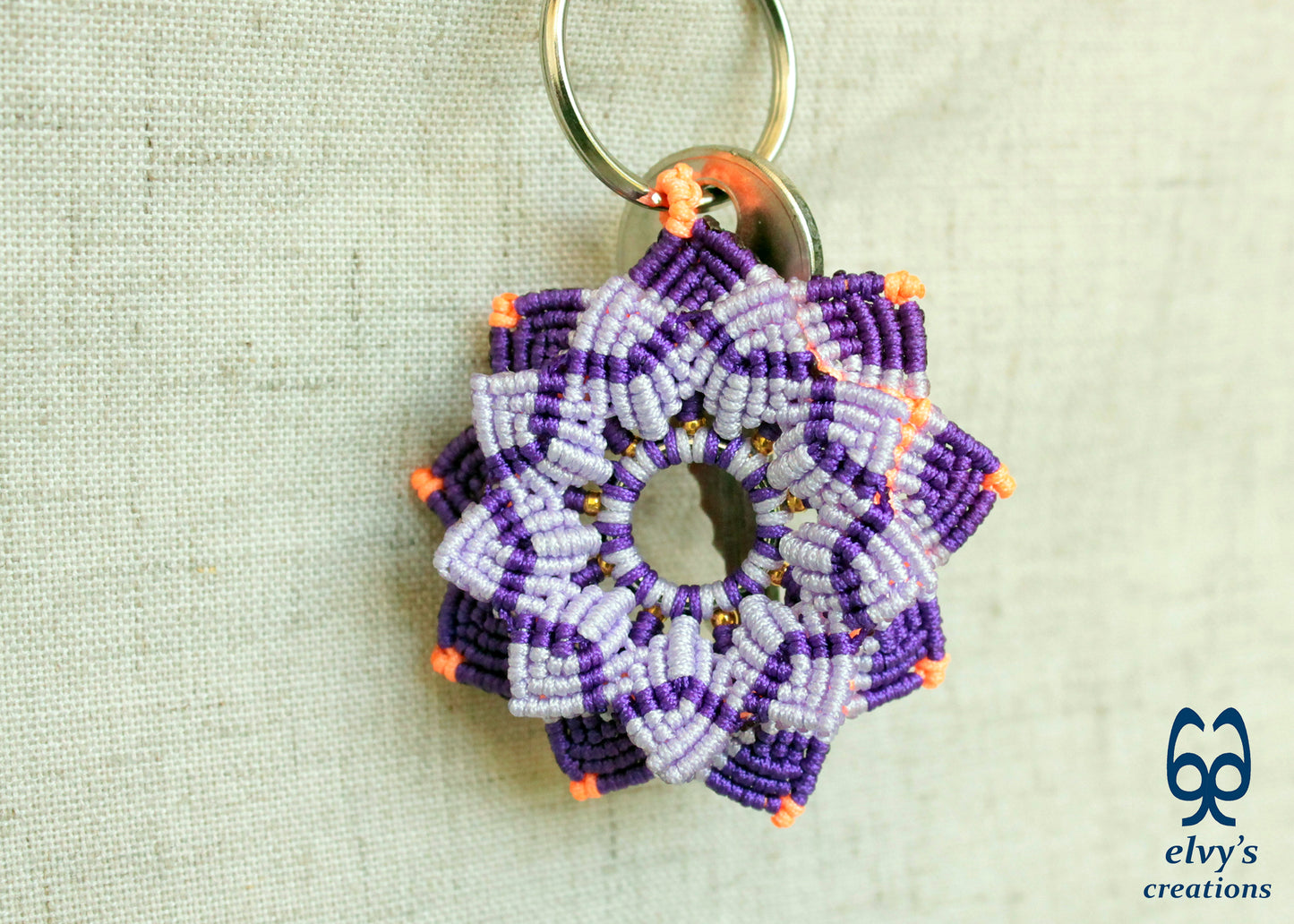 Handmade Macrame Key Chain, Housewarming Gift, Small Gift for Woman and Man