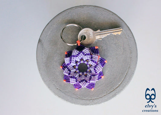 Handmade Macrame Key Chain, Housewarming Gift, Small Gift for Woman and Man