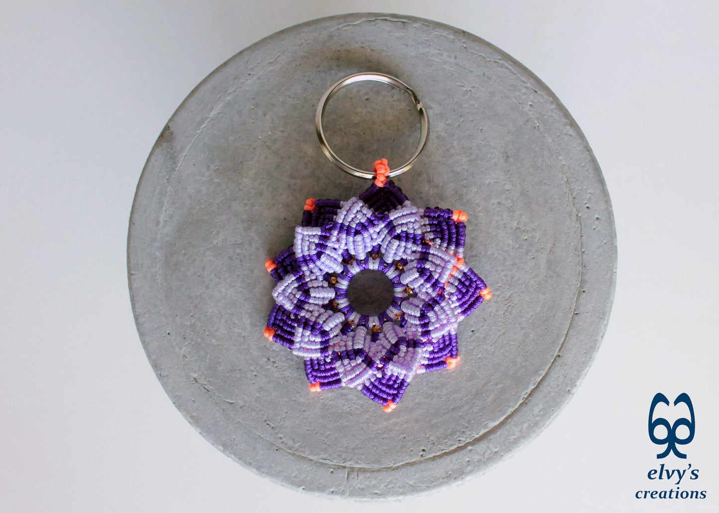 Handmade Macrame Key Chain, Housewarming Gift, Small Gift for Woman and Man
