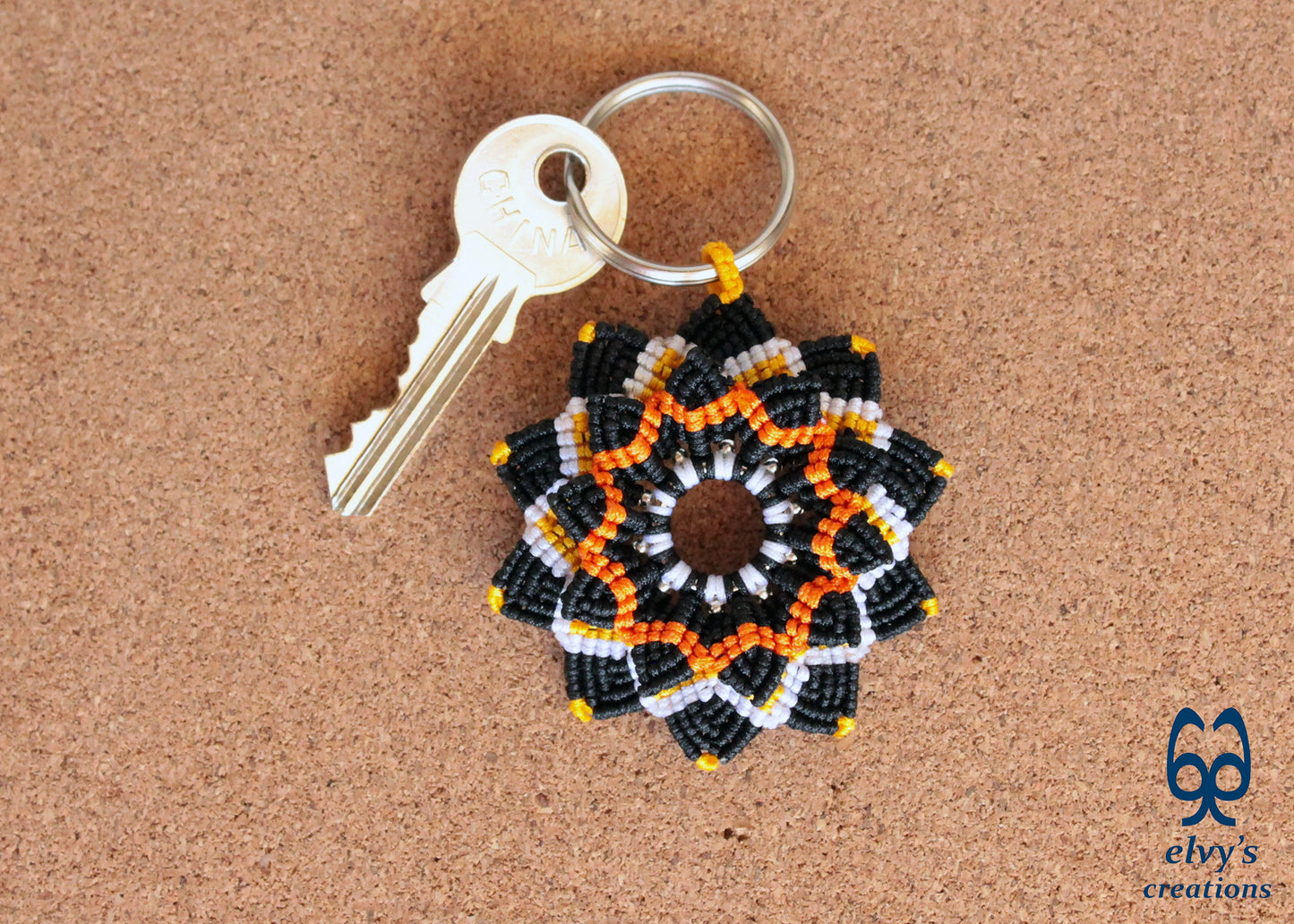 Handmade Macrame Key Chain, Housewarming Gift, Small Gift for Woman and Man